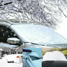 Защита для ветрового стекла большого размера, защита от снега, мороза, льда, зимы, солнца, УФ-защита, защита от пыли, 180X110 см