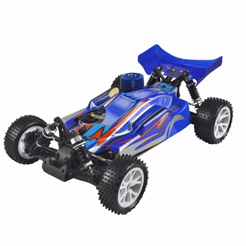 

1:10 4WD Methanol Fuel Remote Control Off-road Vehicle High Speed Model Car For over 14 - Blue/Black