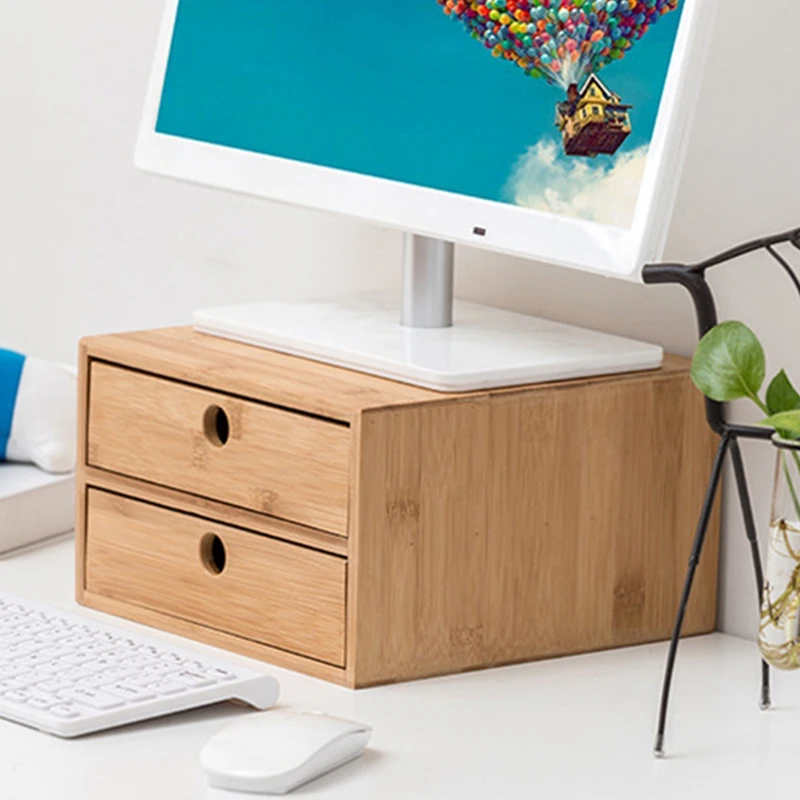 

Wooden Storage Drawer Household Cosmetics Storage Box 2 Storage Storage Box Office Makeup Storage Box Pencil Case