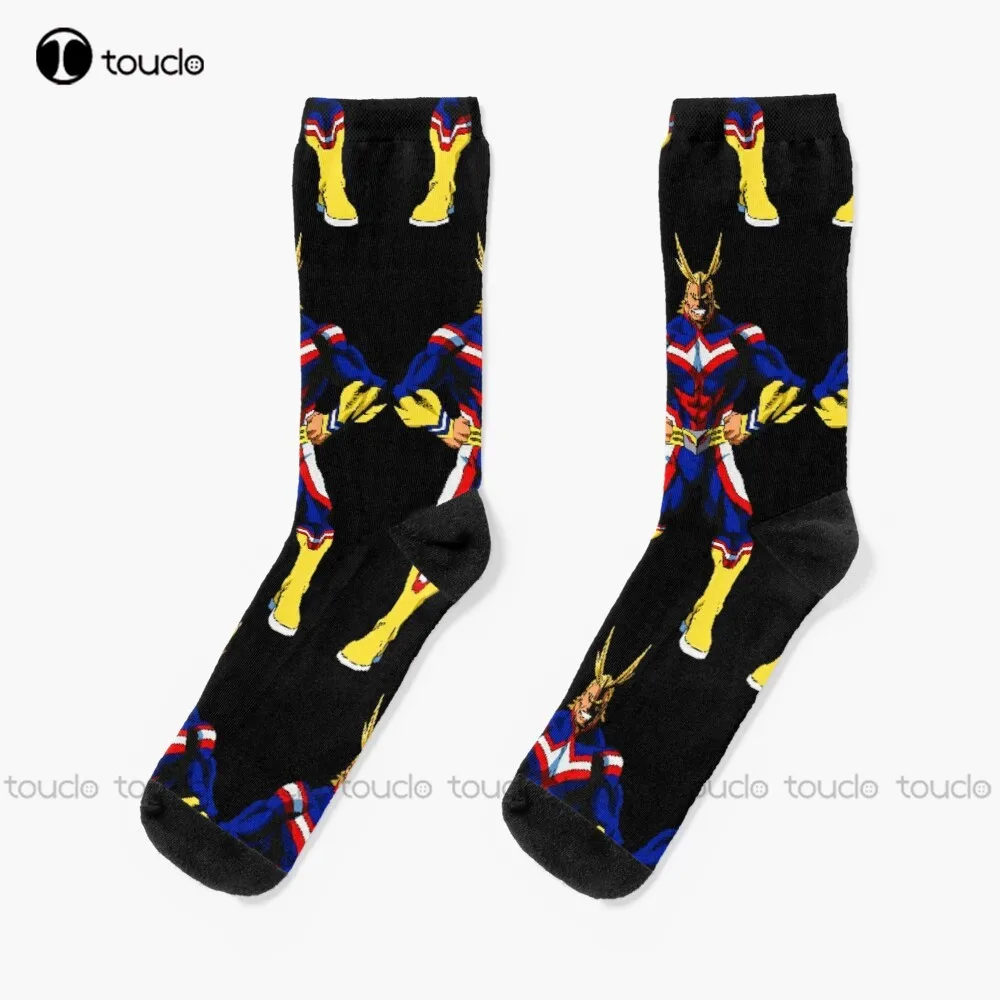 

All Might Pixel Art Socks Cotton Socks Personalized Custom Unisex Adult Teen Youth Socks 360° Digital Print Fashion New