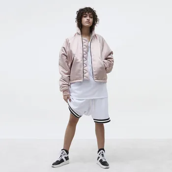 

New High Street Men and Women Hip Hop Baggy Shorts Euramerican Outdoor Sports Basketball Breathable Shorts Bieber Retro