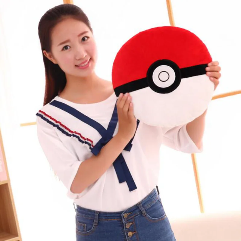 30cm Pokeball Shape Plush Toys Children Pillow Pokeball Toys