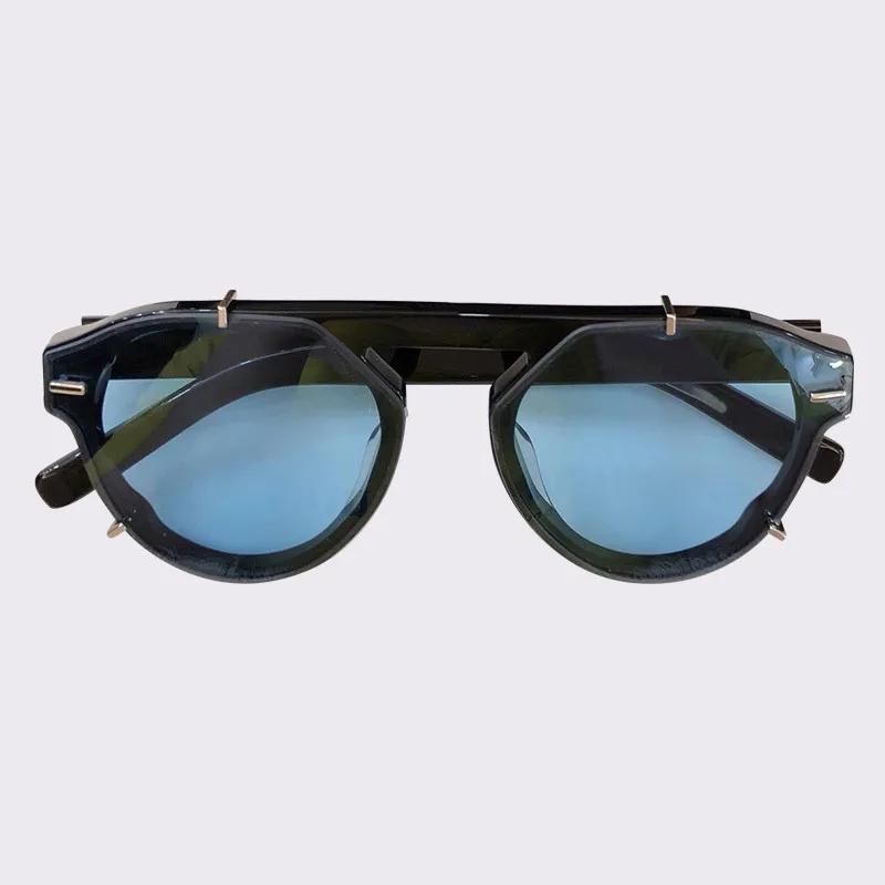 No5 Sunglasses Модные брендовые дизайнерские солнцезащитные очки кошачий глаз, женские солнцезащитные очки в ацетатной оправе, круглые винтажные женские градиентные оттенки - Цвет линз: No5 Sunglasses