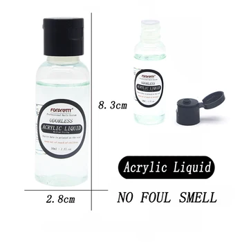 

Acrylic Powder Gel Nail Liquid Nails Acrilico Monomero Liquido Odorless Acryl Art Supplies 30ml Monomer Acrylique Liquide