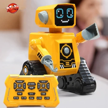 

Child Learning RC Toys Intelligent Radio Control Robot One Key Demo Sing Music Science Multifunction Engineering RC Robot Toy