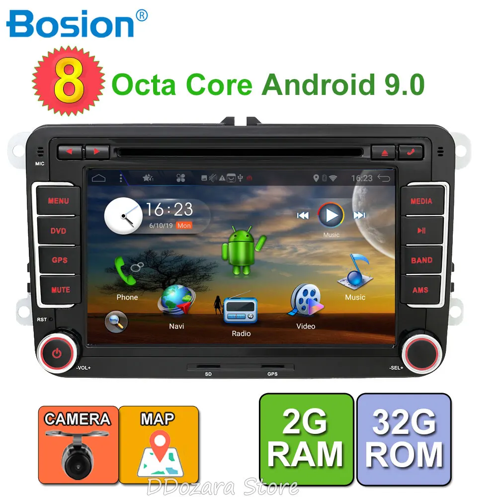 

Car Multimedia Player For SHARAN/CADDY/POLO/SCIROCCO/BORA/AMAROK/T5/SAGITAR/TRANSPORTER Android 9.0 Octa Core 32G Wifi 2 Din