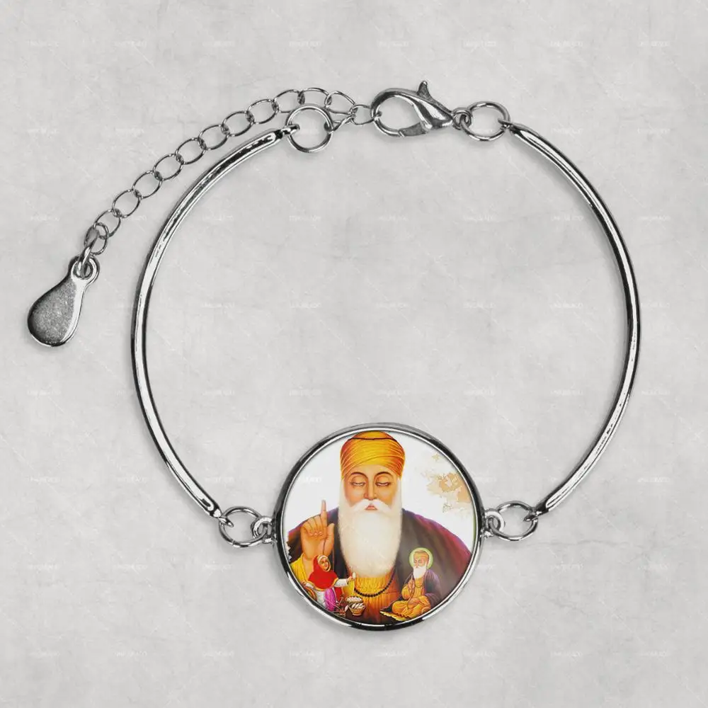 Guru Nanak Jayanti браслет с фото на заказ браслет с фото серебро фото ювелирные браслеты винтажное ожерелье подарок детский душ милый подарок