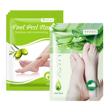 

2Pack=4Pcs Moisturizing Foot Peeling Mask for Pedicure Socks Remove Dead Skin Cracked Heels Smooth Exfoliating Foot Mask