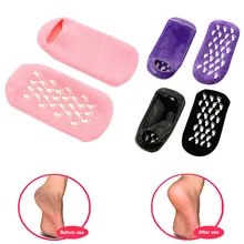 1 пара женских носков для йоги, Противоскользящие силиконовые носки, мягкие Увлажняющие гелевые носки для ремонта и смягчения, сухие носки для ступней с трещинами# y4