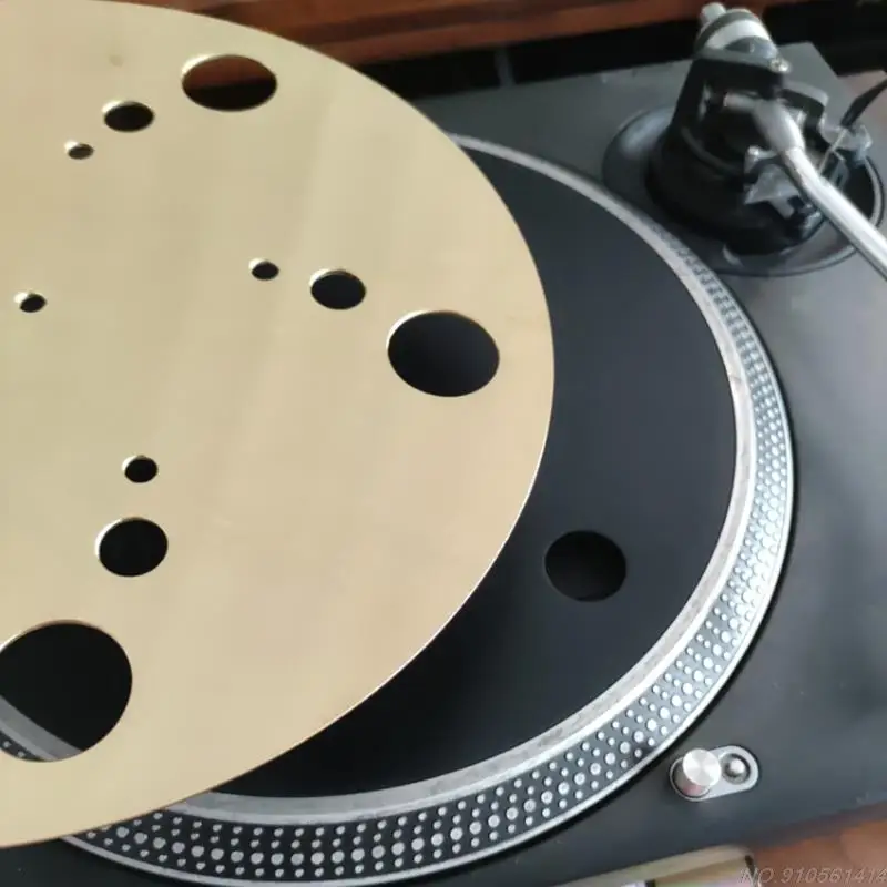 Anti-static Slipmat Record Mat Brass Turntable Platter Mat For Vinyl Record Music Recording Equipment JY23 21 vinyl record storage case