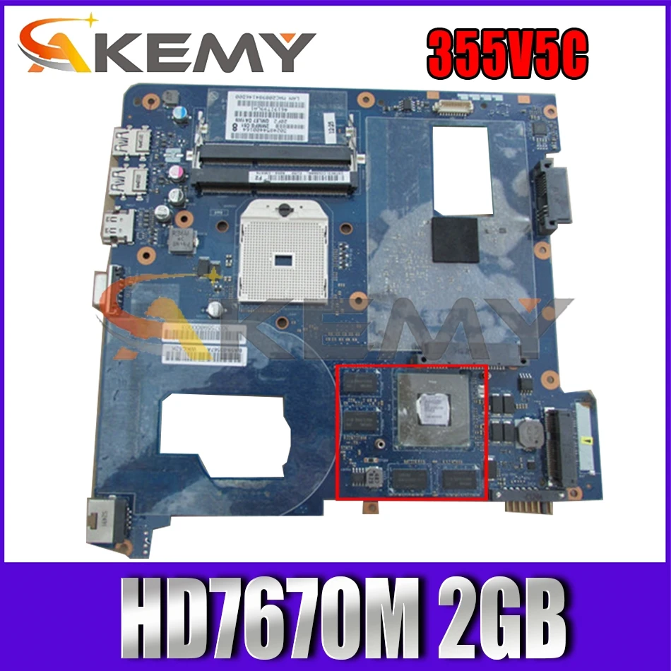 AKEMY для SAMSUNG NP355V5C 355V5C Материнская плата ноутбука BA59-03568A QMLE4 LA-8863P HD7670M 2 ГБ 100%