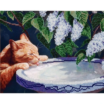 

БН-3043 Set for embroidery with beads Hobby & Pro's IN THE garden's, 30*24 cm