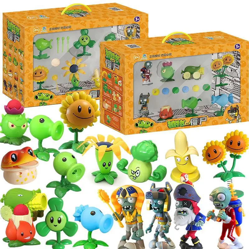 

2020 New Plants vs Zombies PVZ Toy Plants Zombies PVC Action Figures Toy Doll Set for Collection Party Decoration