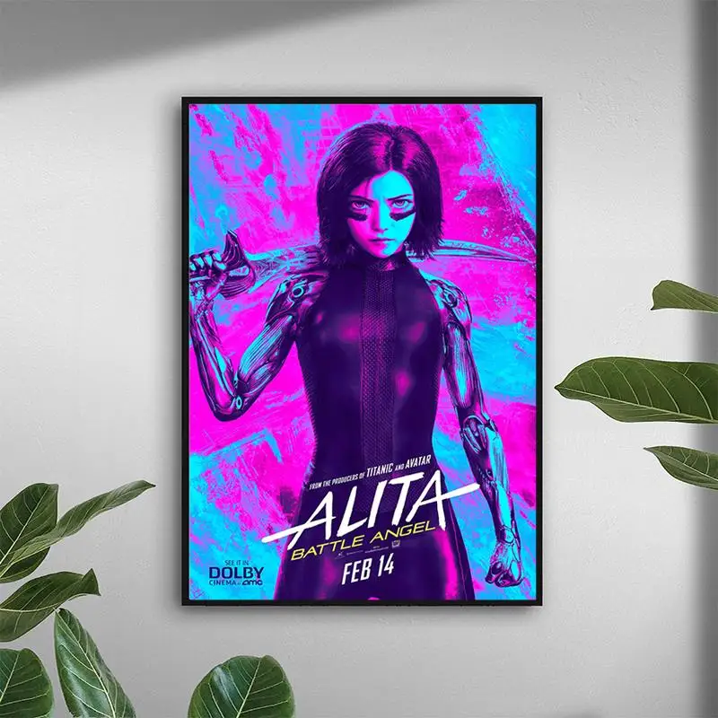 Interior Wall Decoration HD Canvas Painting Alita Battle Angel Poster Hd Office Bedroom | Дом и сад