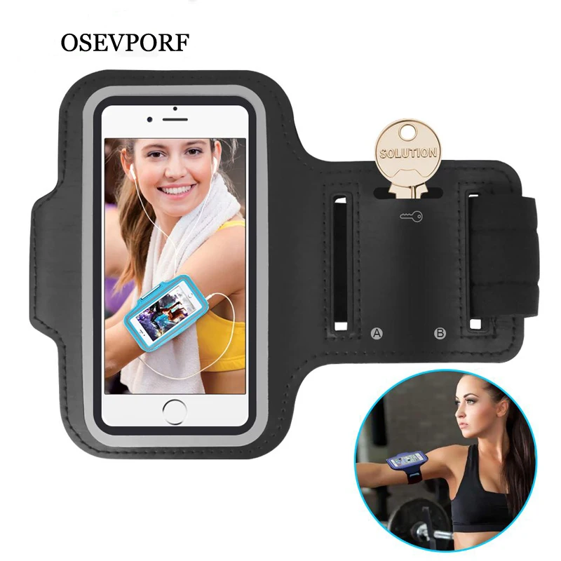 Waterproof Gym Sports Running Armband For iPhone 11 Pro Max 8 7 6 6 S 8 Plus X XS Max XR Samsung Phone Case Cover Holder Armband