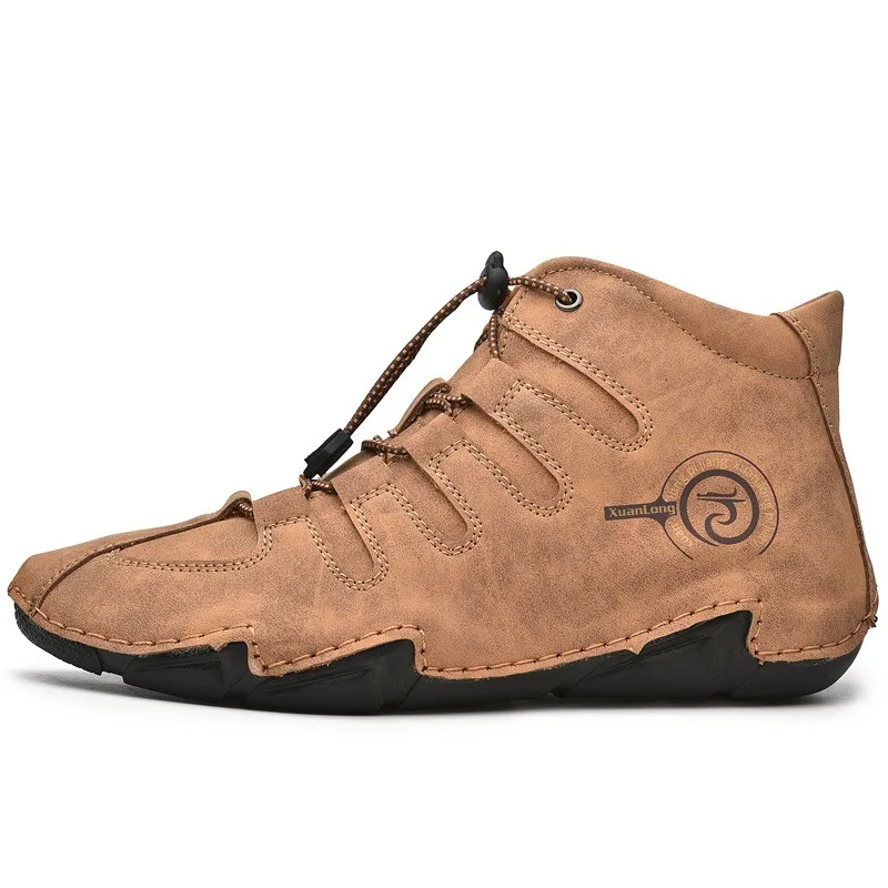 Winter Men Boots Big Size 48 47 Men Snow Boots Warm Plush Outdoor Mens Sneakers Lace Up Ankle Botas Hombre Fur Man Shoes Casual