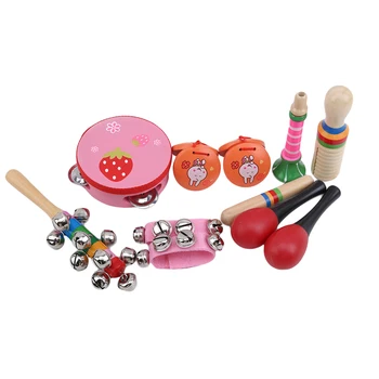 

10 Pieces Children's Percussion Instrument To Send Packets Kindergarten Young Students Beat Set Combination Teaching