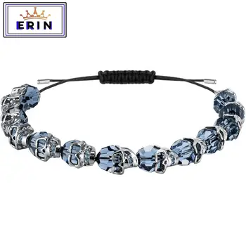 

High quality SWA. Wholesale bright blue crystal bracelet for Dad and boyfriend