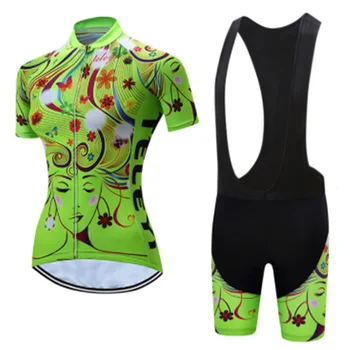 

cycling woman clothing TELEYI Bike clothes Quick-Dry Clothing Ropa Ciclismo uniformes Maillot Sport Wear Cycling Jerseys Sets