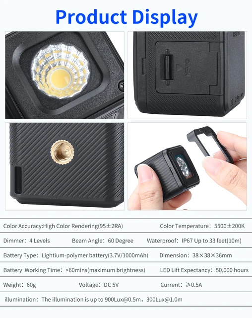 Купить l1 pro водонепроницаемый диммер светодиодный видео светильник картинки цена
