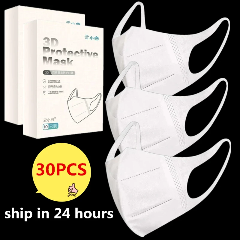 

3 Layers safety mask 3D Thickened Disposable Mouth Thin face Outdoor Anti Dust face mask Home Bacteria Proof Face Mouth Mask