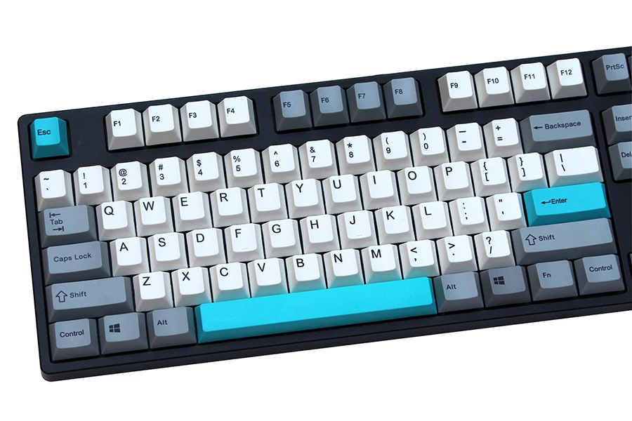 White/Gray 108 keys dye sublimated pbt keycap for mechanical keyboard Cherry Filco Ducky keycap Cherry profile Only sell keycaps