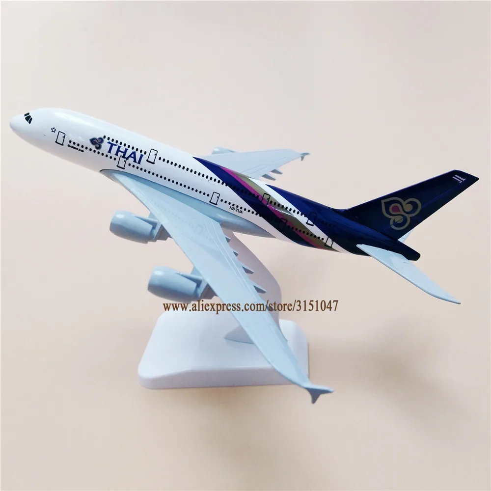 Модель самолета A380 из металлического сплава 20 см | Игрушки и хобби