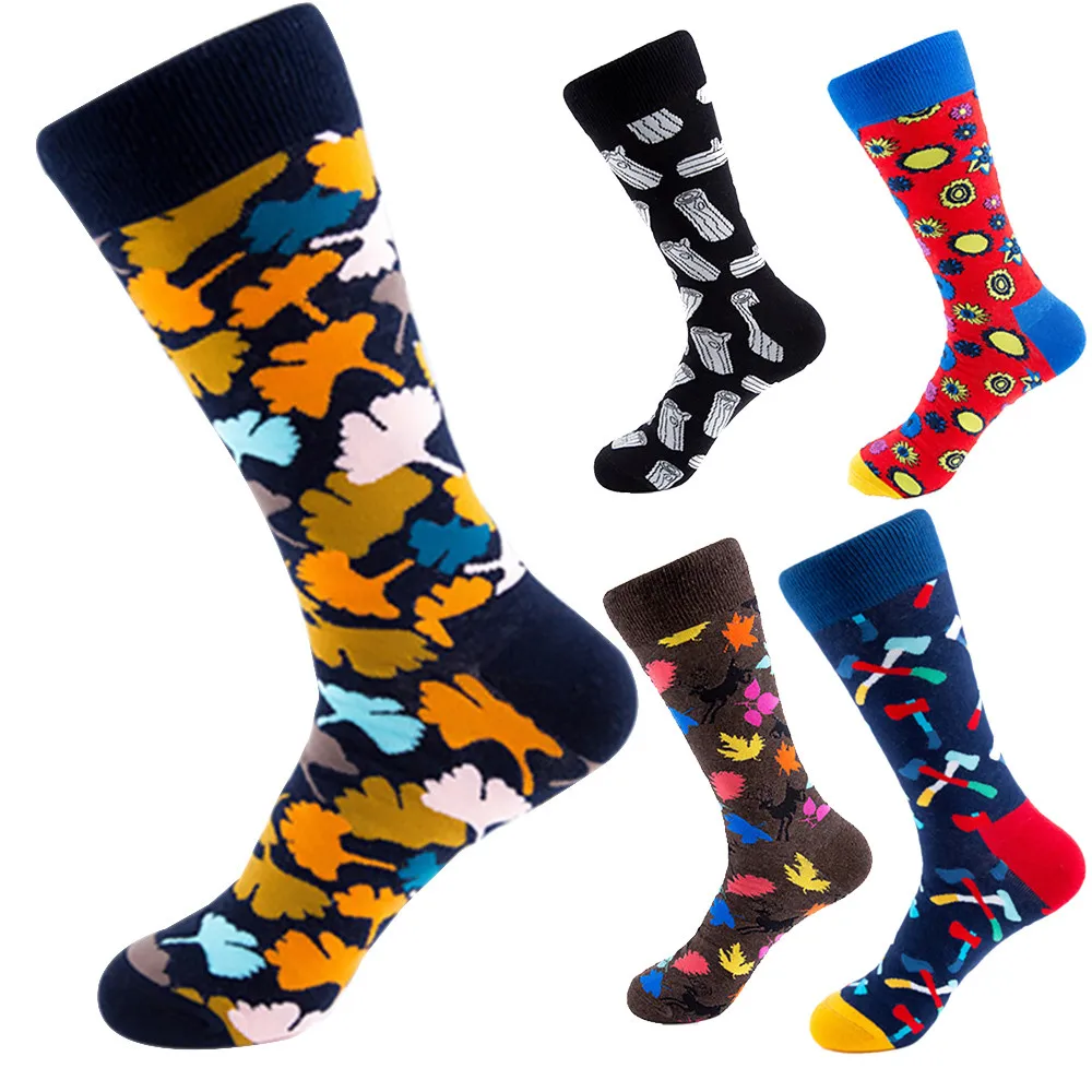 

ORLVS Happy socks men Camouflage Autumn long носки мужские calcetines skarpetki meia calcetines hombre divertido Cotton Socks #4
