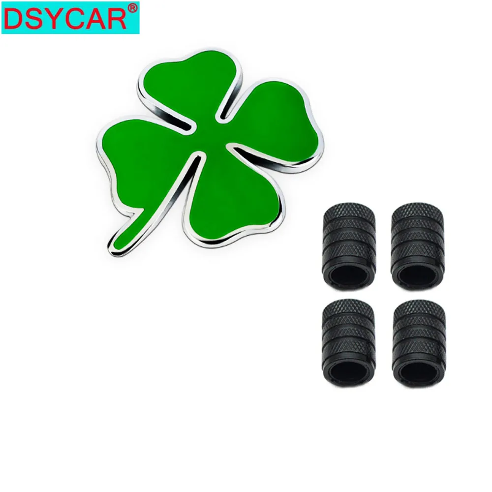 Dsycar 3D металлический счастливый клевер с логотипом детской модели + 4 шт рифленых