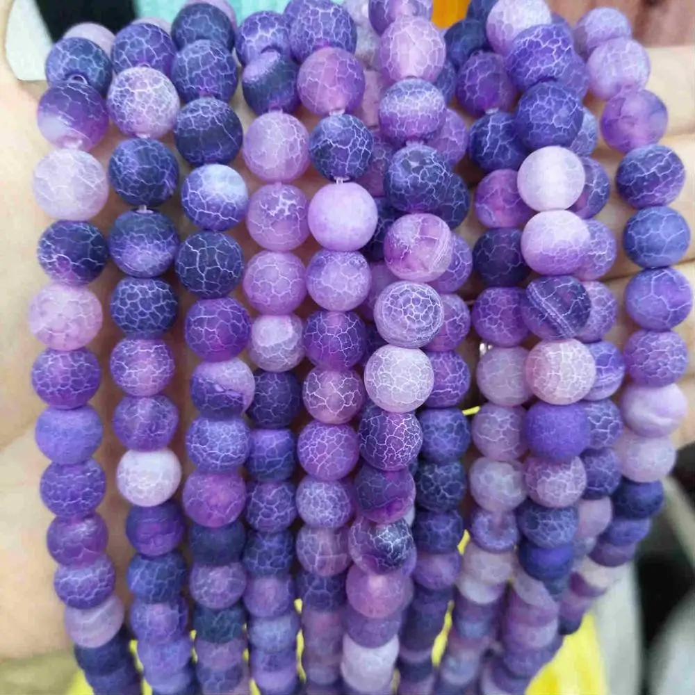 Бусины россыпью из натурального камня цветные стеклянные круглые бусины агата 4 6