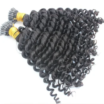 

Loose Wave Human Hair I Tip Hair Brazilian Remy Hair Natural Color1#/2#/4# Machine Made I Tip Microlinks Human Hair Extensions