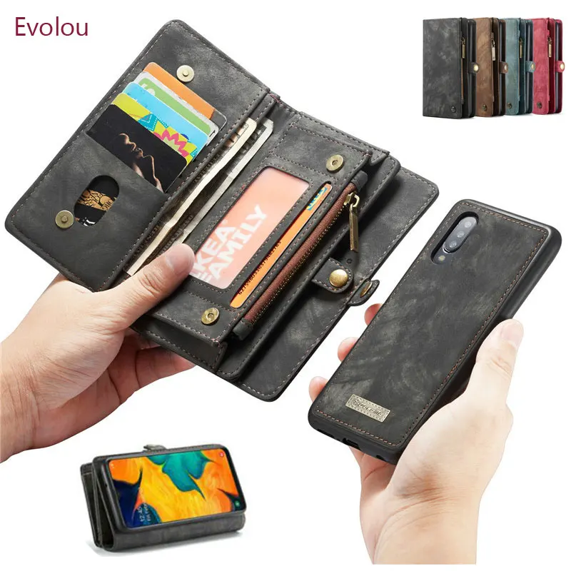 

Luxury Retro Multifunctional Magnetic Wallet Flip Case for Samsung Galaxy Note 10 Plus A50 A70 A30 Note 10 Pro A20 A40 Card Slot