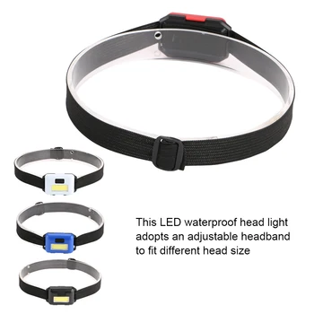 COB LED Camping Light Headlight Waterproof 3 Modes Outdoor Cycling Headlamp Fishing Flashlight Head Torch Tourism Equipment 3