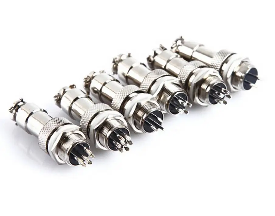 

1set GX12 2/3/4/5/6/7 Pin Male + Female 12mm L88-93 Circular Aviation Socket Plug Wire Panel Connector with Plastic Cap Lid