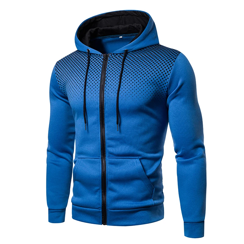 best hoodies for men Men's Hooded Sweatshirt, Casual, Zipper, Jacket, 2021, M-3XL blue hoodie