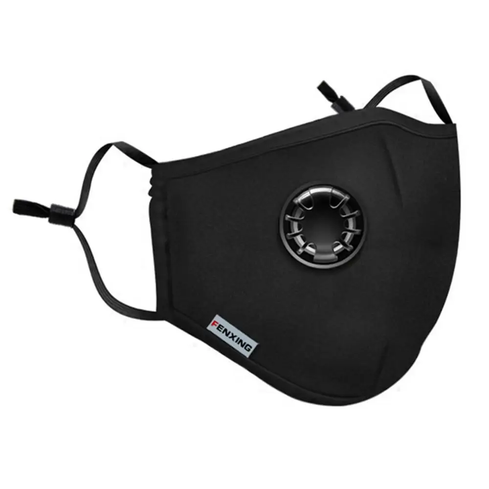 

Anti-Fog And Dust-Proof Pm2.5 Mask Washable Anti Smoke Mask Face Protective Masks + 2 Filters Breathing Valve