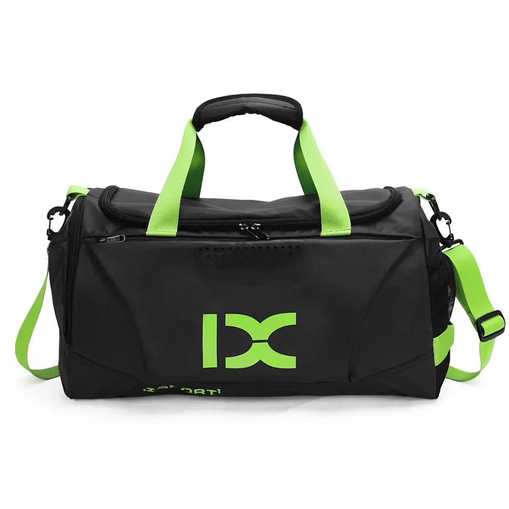 Спортивная сумка для фитнеса, сухая и влажная сумка, коврик для йоги, спортивная сумка для фитнеса, дорожная сумка, женская мужская сумка для тренировок, Спортивная большая спортивная сумка - Цвет: Зеленый