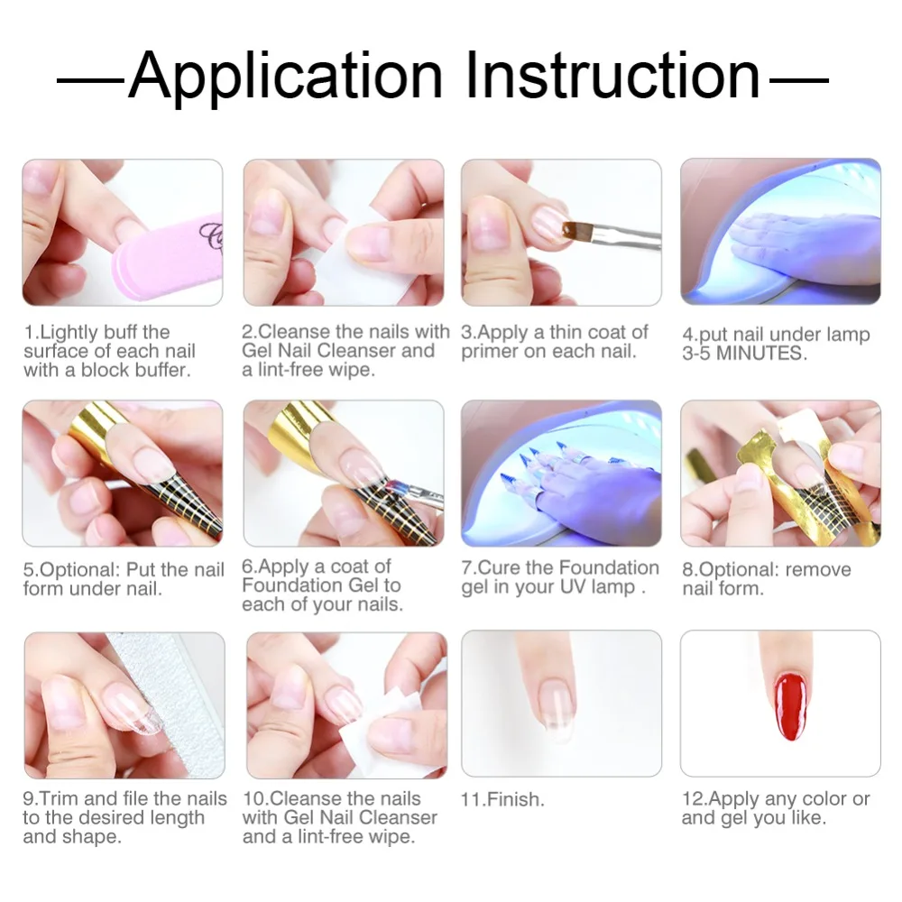Гель для наращивания ногтей розовый, белый, прозрачный цветной полигель для наращивания пальцев УФ-гель для наращивания ногтей