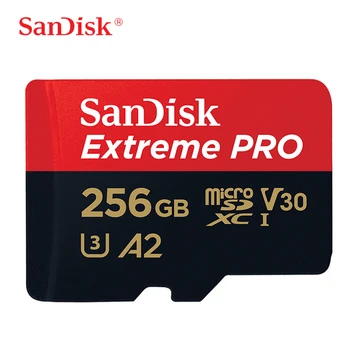 

SanDisk Extreme PRO Memory Card 256GB 128GB 64GB 170MB/s SDXC UHS-I Micro SD Card U3 V30 TF Cards Support 4K UHD Video