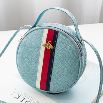 

2020 Women Fashin Bag Summer New Cute Lady Small Round Bag Portable Shoulder Bag Messenger Phone Crossbody Bag #25