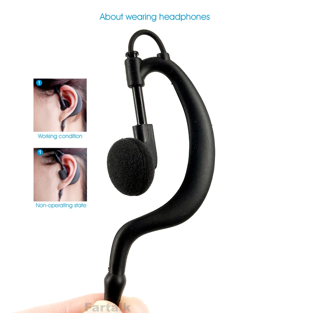 Auricolari Motorola Auricolare Compatibile Con Motorola Mototrbo Radio (Multi Pin) DP2000, DP2400, DP2600, DEP550, DEP570, DP3441 Auricolari Bluetooth Motorola - Foto 3