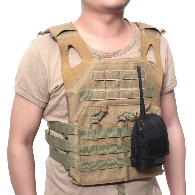 Outdoor 1000D Nylon Pouch Tactical Sports Molle Radio Walkie Talkie Holder Bag Magazine Mag Pouch Pocket