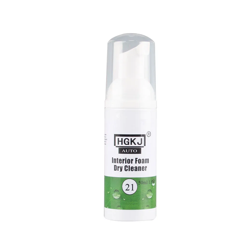 

1 x Foam Dry Cleaning Agent Clea Leather Agent HGKJ-21-50ML Car Cleaning Dry Interior Leather Cleaning Foam Dry Cleaner #YL6
