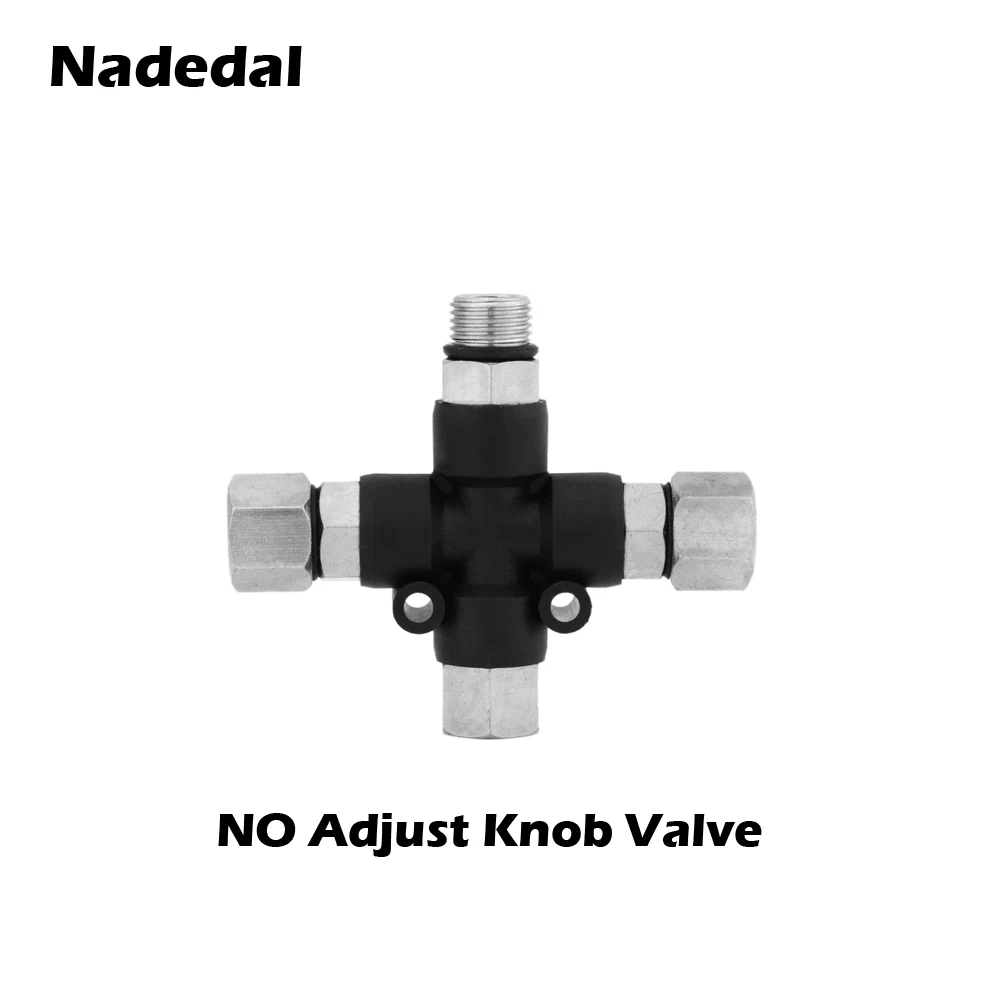 3-Way Airbrush Air Hose Splitter Manifold Airbrush Accessories Multi Use aerografo Airbrush Fittings 1/8" with Adjust Knob Valve