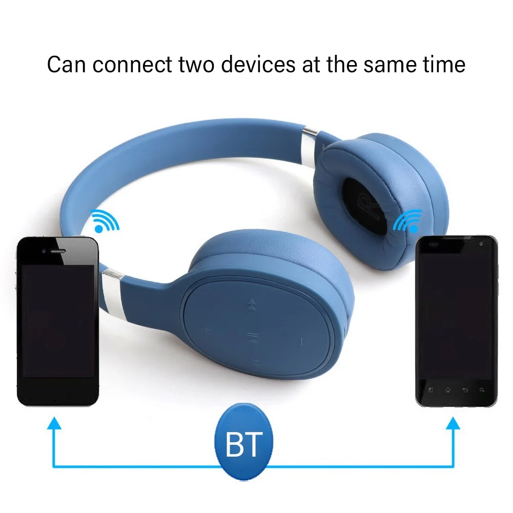 VJ087 активные Беспроводные наушники с шумоподавлением Bluetooth Складные 20 ч Время воспроизведения Hifi глубокий бас bluetooth-гарнитура