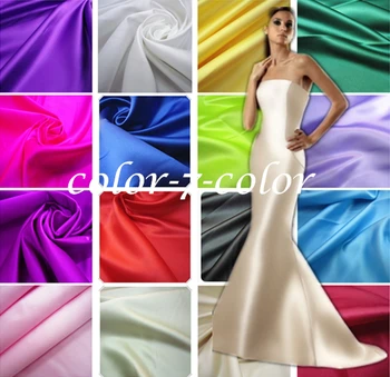 

Taiwan Dress Thick Wedding Satin Fabric DIY Clothing COS Cartoon Personality Hand-painted Satin Hard Crisp Non-395/0.5m