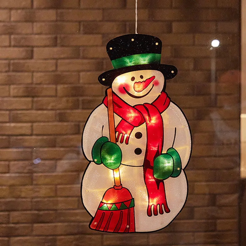 thumbnail image 1 of 2020 Christmas Decoration LED Night Lights Xmas Tree Santa Snowman Shape Lighting Lamp for New Year Navidad Store Home Decor, 1 of 5