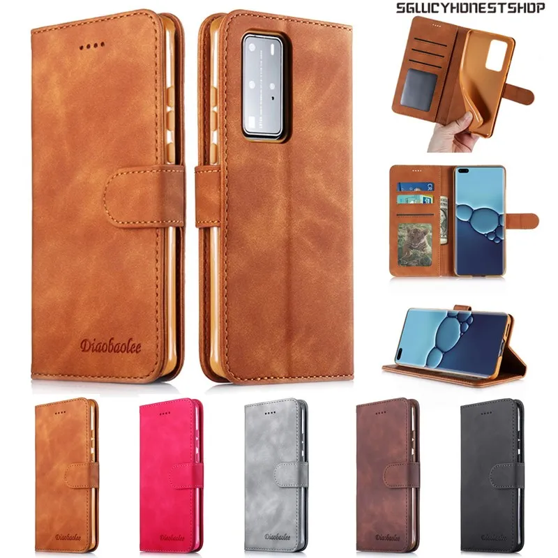 Luxury Leather Flip Wallet Case For Huawei P40 Pro P30 P20 Mate 20 Lite P Smart Z Plus Y9S Y7 Y9 Prime 2019 Honor V30 Nova 5T | Мобильные