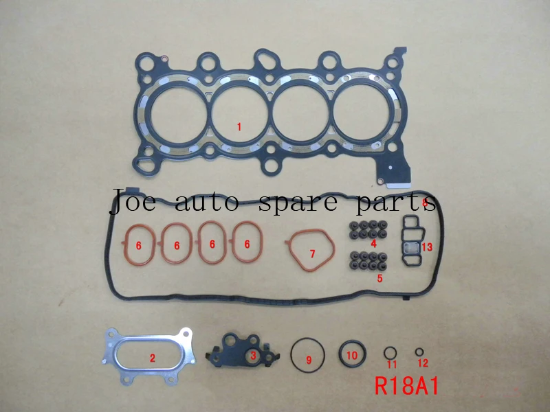 Полный комплект прокладок двигателя R16A1 R18A1 R18A2 R20A1 R20A3 для Honda EDIX(FN FK)/CIVIC(FD)/ACCORD(CU) 1 6 8