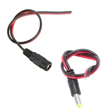 20 пар 5,5X2,1 мм Женская и мужская DC разъем питания CCTV камера линия подключения питания